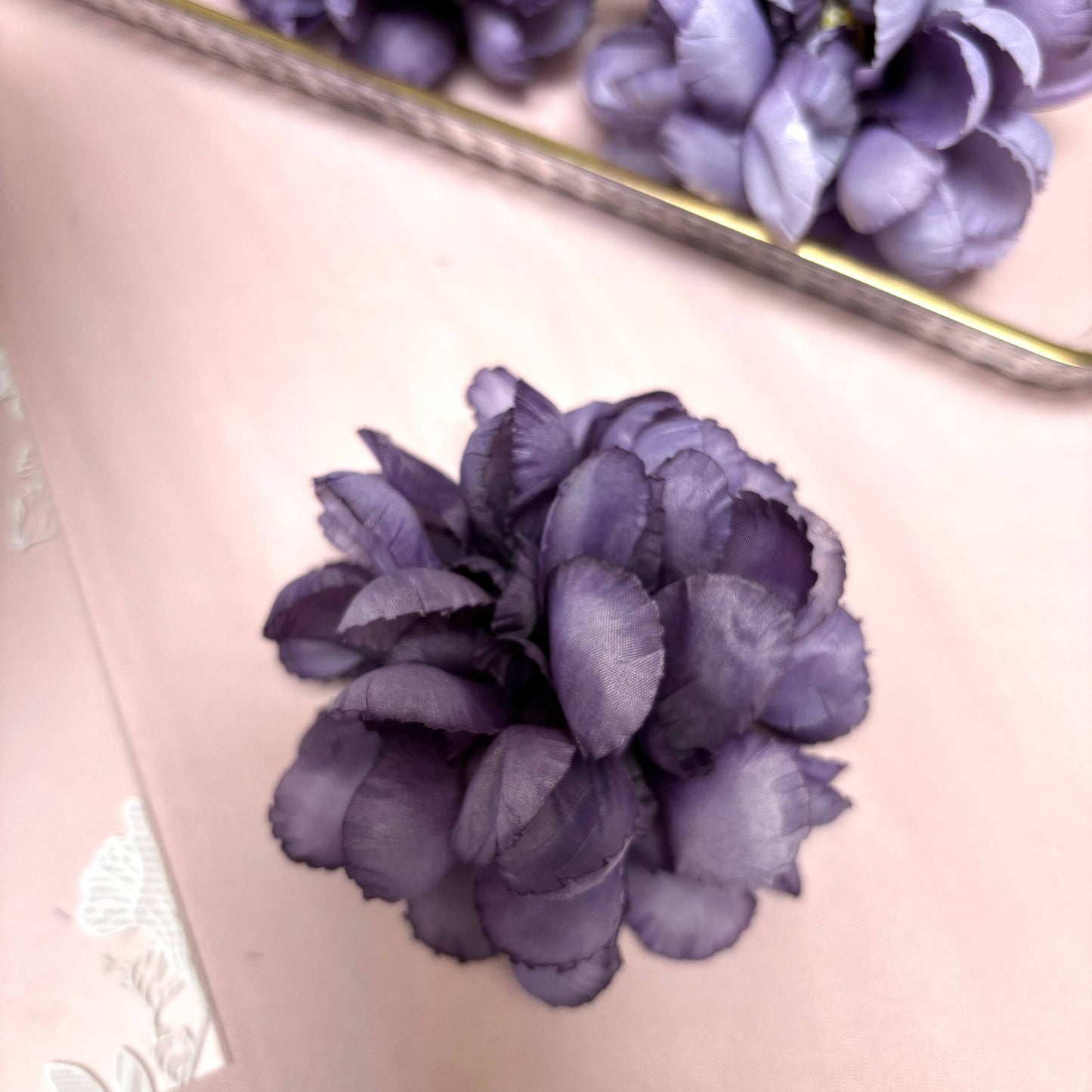 Floating Flowers for Floating Candle Centerpieces, 12pcs Faux Flower Head for Wedding Centerpieces - Purple