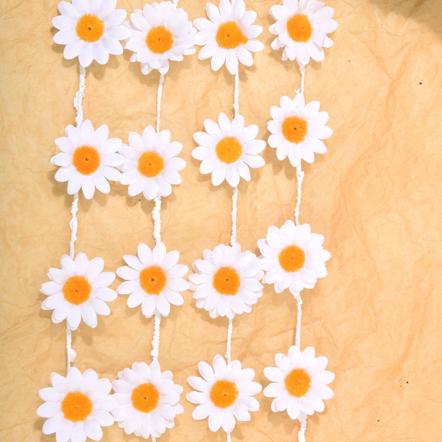 Sunflower Centerpieces for Table, 12pcs Artificial Flower Vase Filler for Floating Candle Centerpieces and Wedding Decorations -White