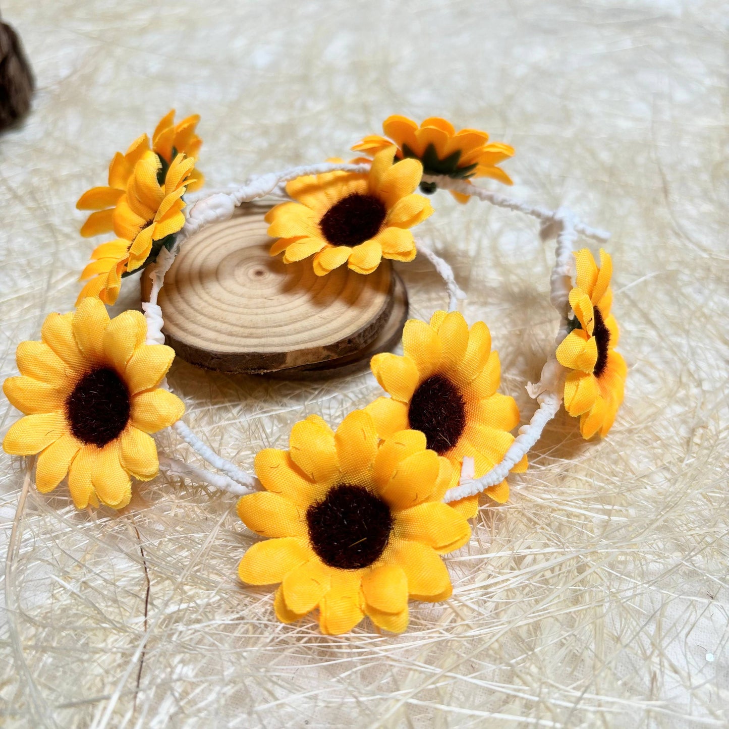 Sunflower Centerpieces for Table, 12pcs Artificial Flower Vase Filler for Floating Candle Centerpieces and Wedding Decorations -Yellow