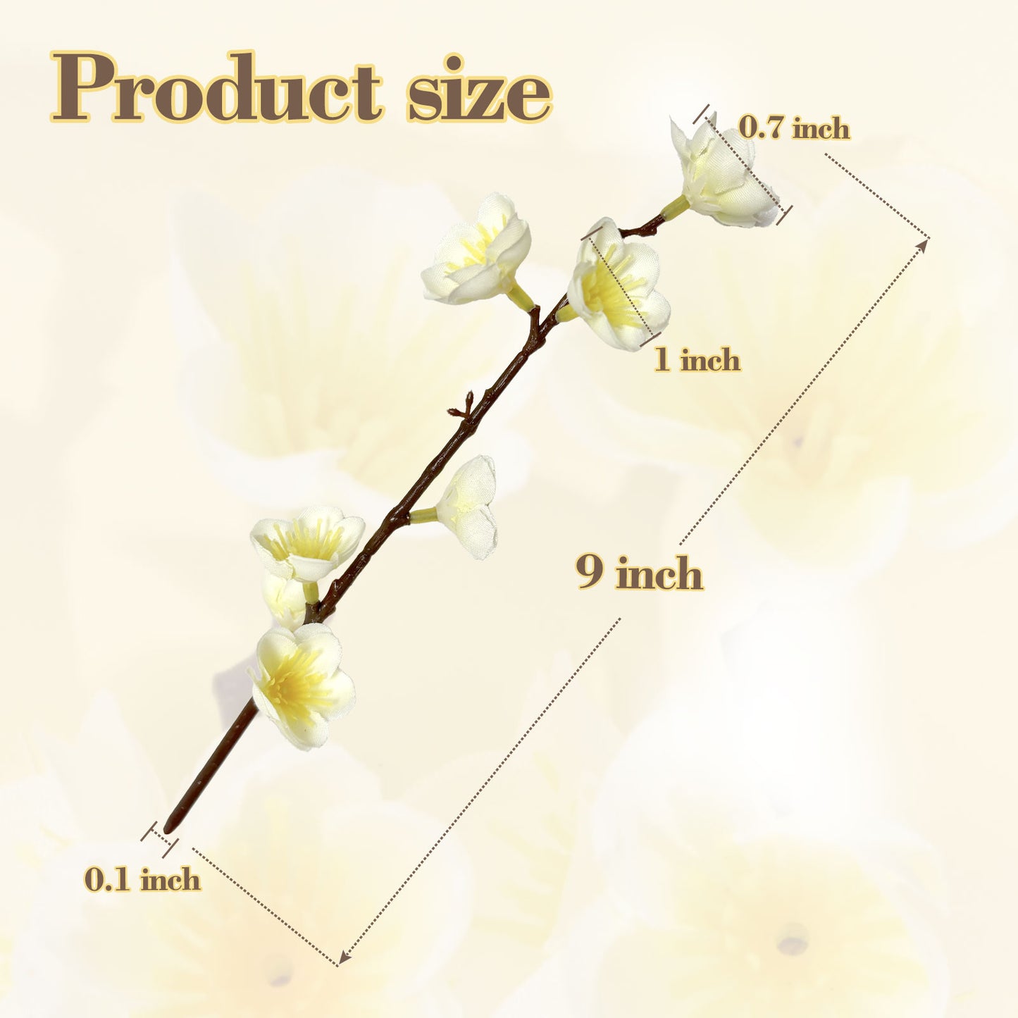 Artificial Flowers for Floating Candle Centerpieces, 12pcs Faux Floating Flowers Vase Filler for Floating Candles - White