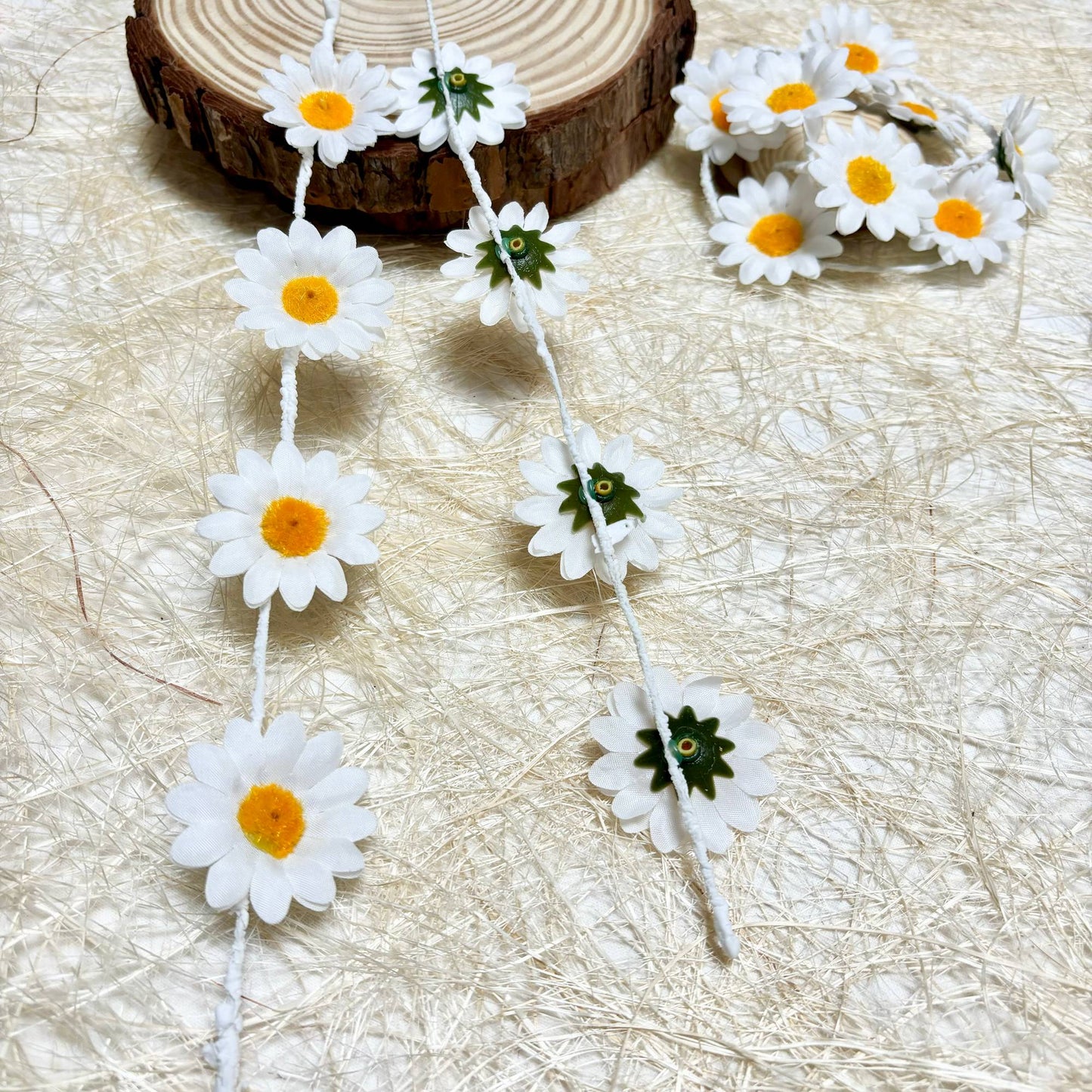 Sunflower Centerpieces for Table, 12pcs Artificial Flower Vase Filler for Floating Candle Centerpieces and Wedding Decorations -White